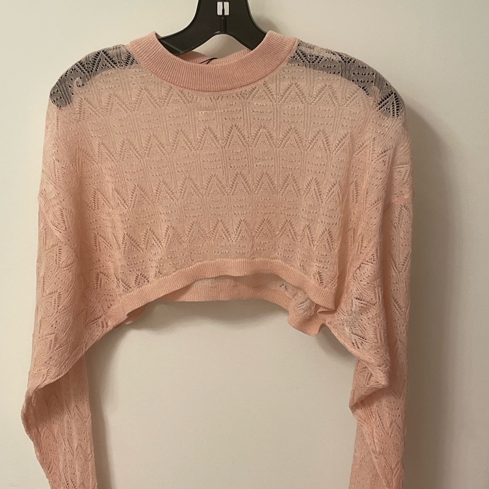 Lace half sweater